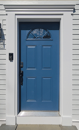 Custom exterior trim to be made out of few layers PVC board with additional molding pieces