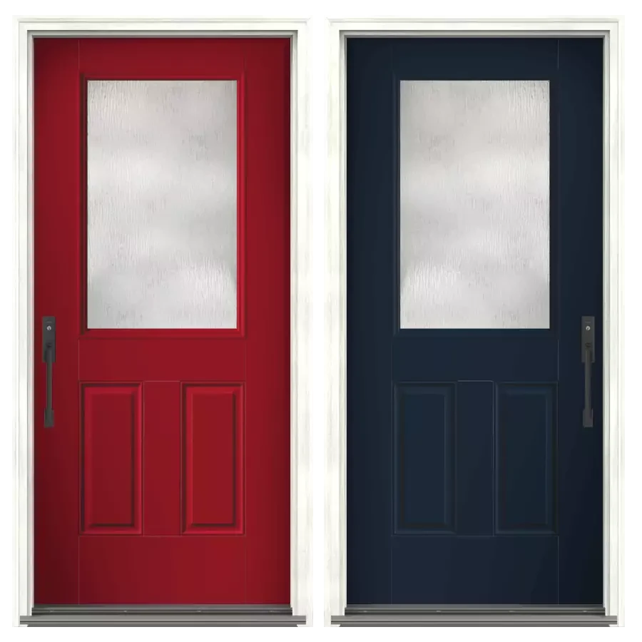 Paint: Two colors on two sides of door slab