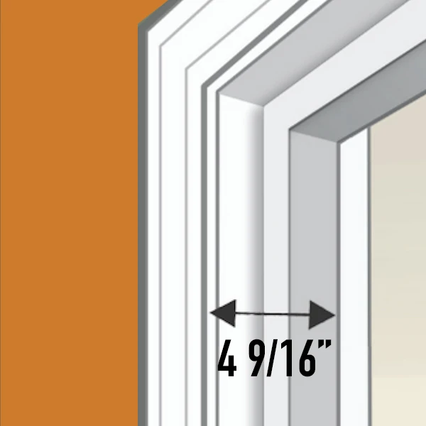 4 9/16 White Vinyl Clad Composite