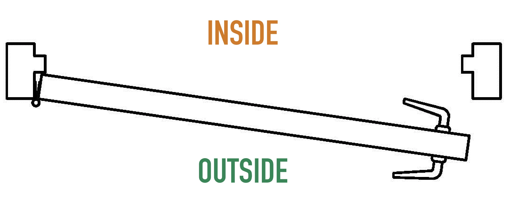 Hinged Left Outswing