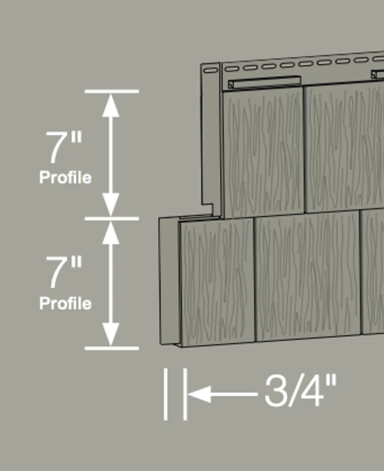 7" Straight Edge Perfection Shingles