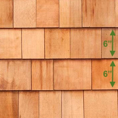 Cedar Shingles 6" Exposure