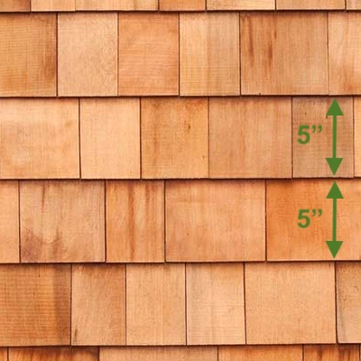 Cedar Shingles 5" Exposure