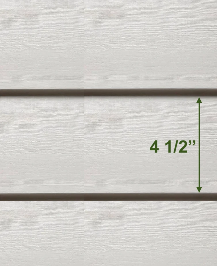 4 1/2" single clapboard