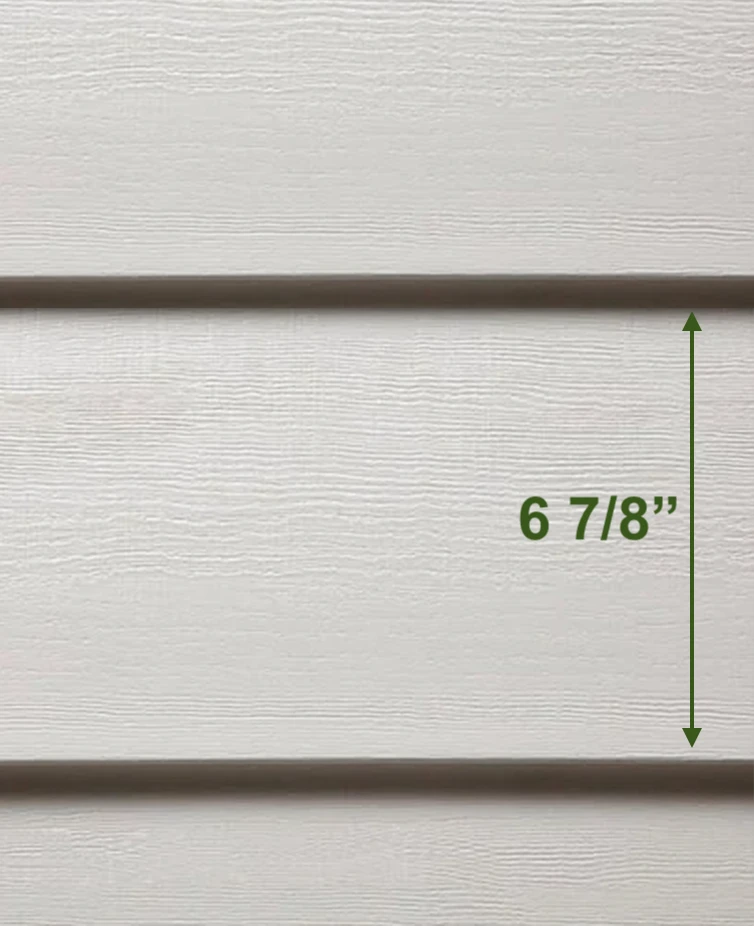 6 7/8" single clapboard