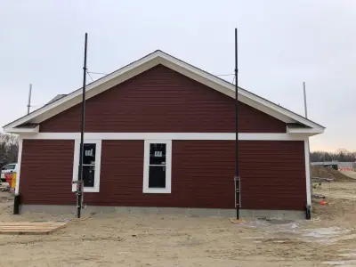 New construction wrapped for James Hardie siding in North Andover, MA - photo 23
