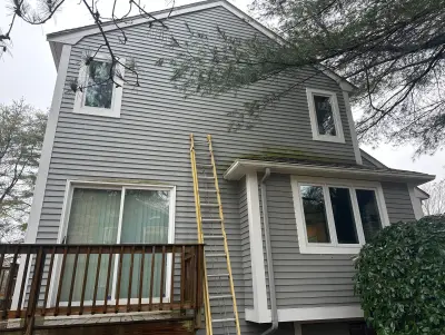 New Harvey casement windows with stained wood interior trim in Framingham, MA - photo 28