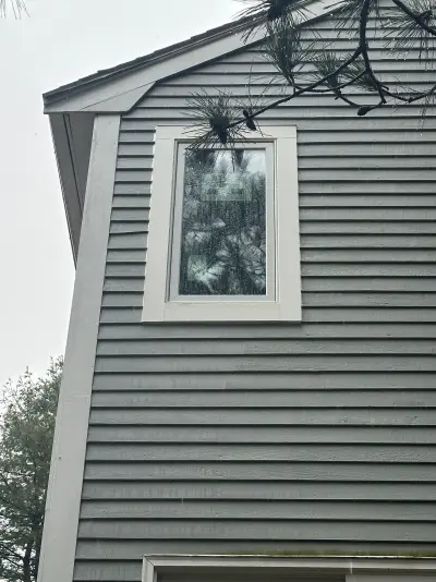 New Harvey casement windows with stained wood interior trim in Framingham, MA - photo 29