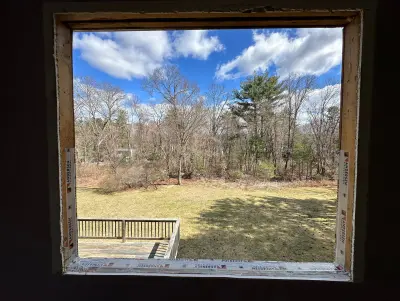 New Harvey casement windows with stained wood interior trim in Framingham, MA - photo 50