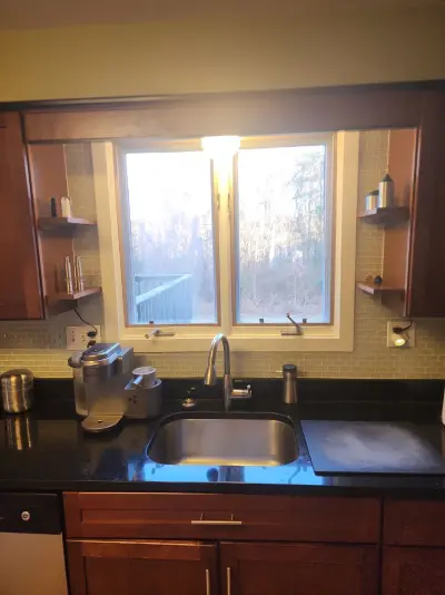 New Harvey casement windows with stained wood interior trim in Framingham, MA - photo 69